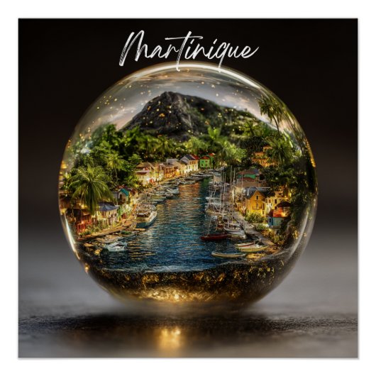 Poster Souvenir Enchanté Martinique (Devant)