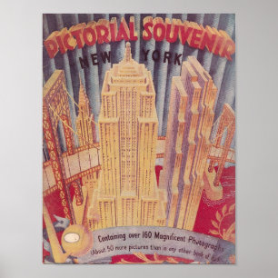 Poster Souvenir photo vintage New York City