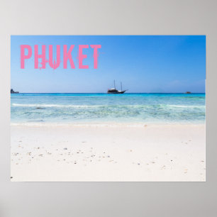 Poster souvenir Phuket Beach Thaïlande