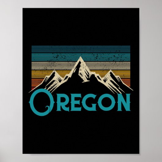 Poster Souvenir Vintage de l'Oregon (Devant)