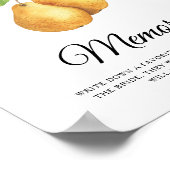 Poster Souvenirs de Fête des mariées avec la mariée (Coin)