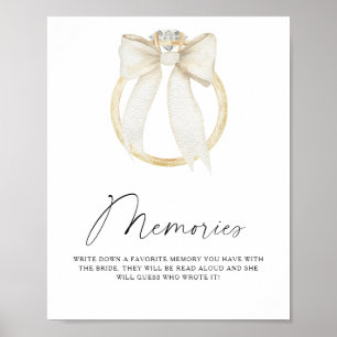 Poster Souvenirs de la mariée