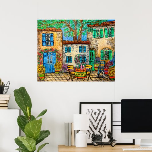 Poster Souvenirs de Provence Imprimer par Lisa Lor (Bureau à domicile)