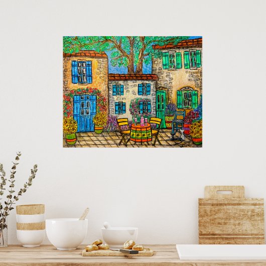 Poster Souvenirs de Provence Imprimer par Lisa Lor (Cuisine)