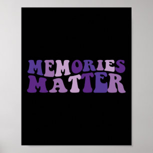 Poster Souvenirs d'importance Soutien Alzheimer Papa Alzh