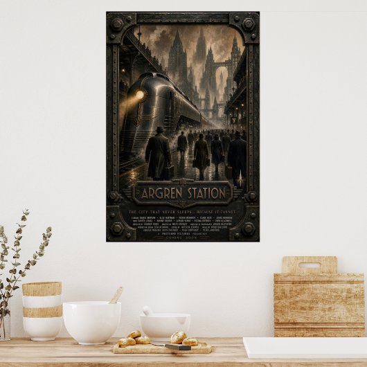 Poster Souverain de Fer à la gare d'Argren (Cuisine)