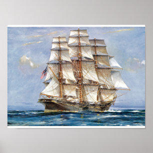 Poster Sovereign américain de tondeuse des mers