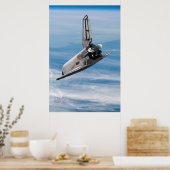 Poster Soviet Buran Shuttle Over the Planet Earth (Cuisine)