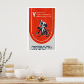 Poster Soviet Cyclist - Matchbox Print - Aesthetic Wall (Cuisine)