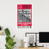 Poster Soviet Dam Construction Matchbox Art Print (Bureau à domicile)