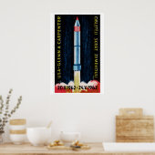 Poster Soviet Rocket Launch 1962 Astronaut - Matchbox (Cuisine)