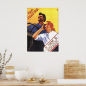 Poster soviétique (Cuisine)