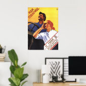 Poster soviétique (Bureau à domicile)