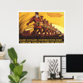 Poster soviétique (Bureau à domicile)