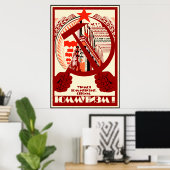 Poster soviétique (Bureau à domicile)