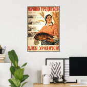 Poster soviétique (Bureau à domicile)