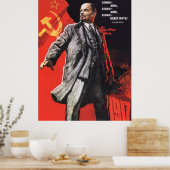 Poster soviétique Lénine (Cuisine)