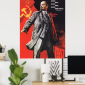 Poster soviétique Lénine (Bureau à domicile)