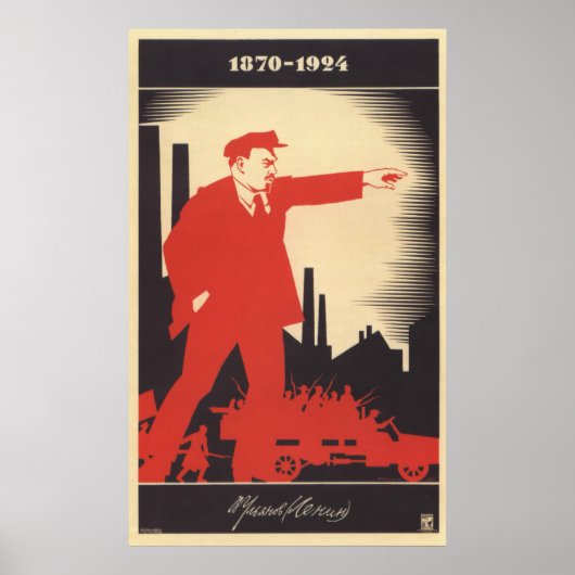 Poster soviétique Lénine (Devant)