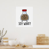 Poster Soy Quel Drôle Pun De Sauce De Soja (Cuisine)