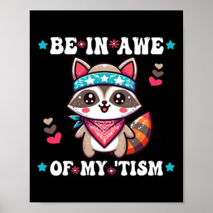 Poster Soyez À L'Abri De Mon Sentiment Raccoon Cool Banda