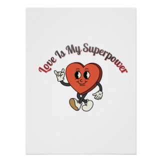 Poster Soyez à moi 2026 – Typographie d'amour de la Saint