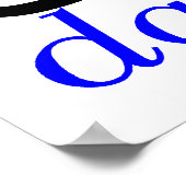 Poster Soyez bleu audacieux (Coin)