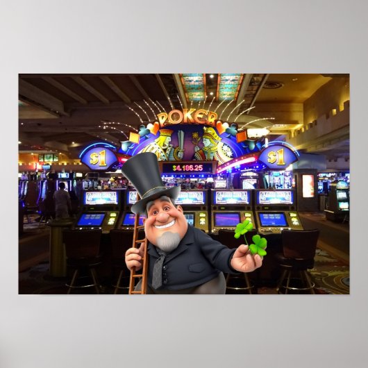 Poster Soyez chanceux à Vegas. (Devant)