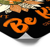 Poster Soyez comme Sunflower Orange Cris Sensibilisation  (Coin)