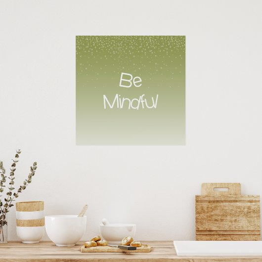 Poster Soyez Conscient (Cuisine)