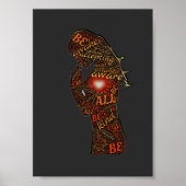 Poster Soyez Conscient De L'Inspiration Word Art Design (Devant)