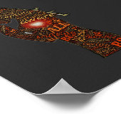 Poster Soyez Conscient De L'Inspiration Word Art Design (Coin)