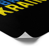 Poster Soyez courageux comme le drapeau ukrainien ukraini (Coin)