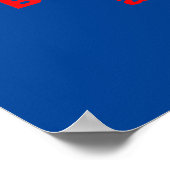 Poster Soyez Courageux Comme Un Tigre (Coin)