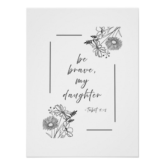 Poster Soyez courageux - Imprimer l'affiche (Devant)