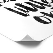 Poster Soyez courageux, petit un (Coin)