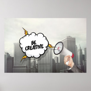 Poster Soyez créatif
