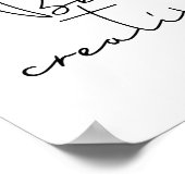 Poster Soyez créatif en noir (Coin)