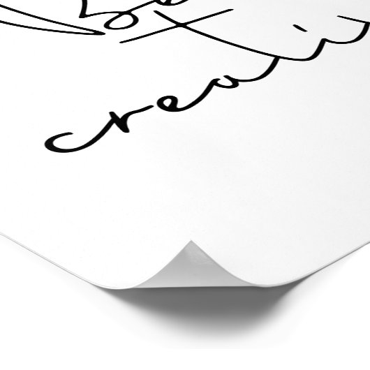 Poster Soyez créatif en noir (Coin)