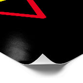 Poster "Soyez créatifs et prospères" en rose jaune rouge (Coin)