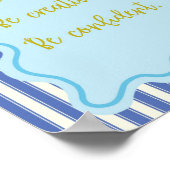 Poster Soyez Curieux Créatif Confiant, Devis Positif Impr (Coin)