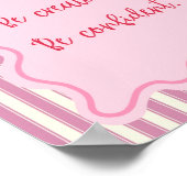 Poster Soyez Curieux Créatif Confiant, Devis Positif Impr (Coin)