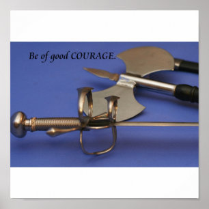 Poster "Soyez de bon courage"