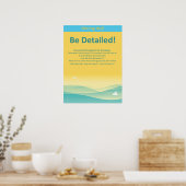 Poster Soyez Détaillé ! (Cuisine)