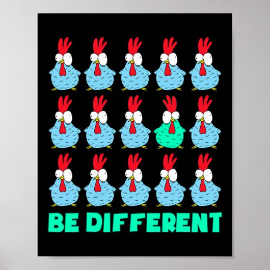 Poster Soyez différent (Devant)