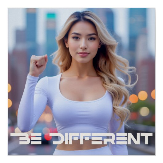 POSTER SOYEZ DIFFÉRENT - (Devant)