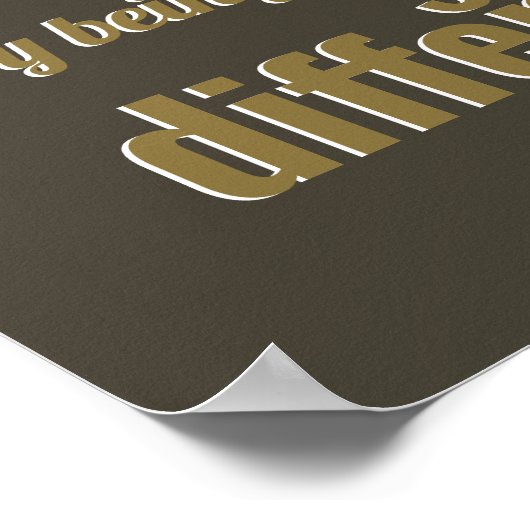 Poster Soyez Différents (Coin)