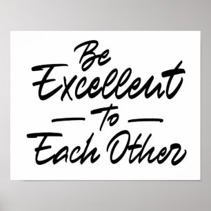 Poster Soyez excellents les uns envers les autres