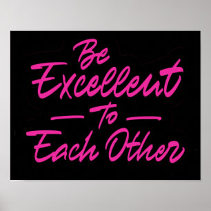 Poster Soyez excellents les uns envers les autres