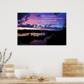 Poster Soyez fidèle à vous-même...Inspirationnel (Cuisine)